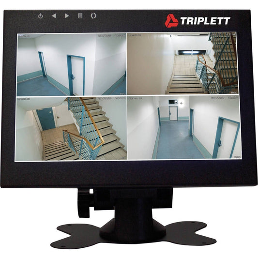 Triplett HDCM3 8" HD LCD Monitor, 720p Resolution, 450 Nit Brightness, 178° Viewing Angle, HDMI/VGA Inputs, Desk/Wall Mountable, Built-in Speakers (1 Year Warranty)