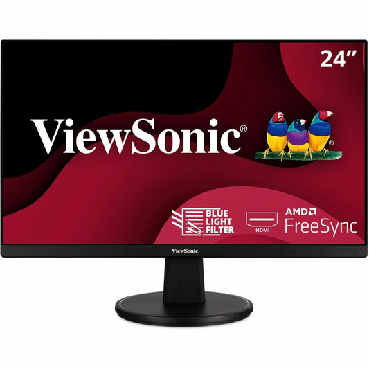 Viewsonic VA2447-MH 24" MVA Monitor with HDMI and VGA, 1920 x 1080 Resolution.