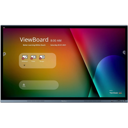 ViewSonic ViewBoard IFP6562 65" 4K UHD Interactive Collaboration Display, PCAP 20-Point Touch, Android 8.0, Quad-Core Processor, USB-C Connectivity, 4 HDMI Ports (3 Year Warranty)