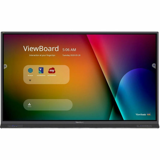 ViewSonic ViewBoard 86" 4K UHD Collaboration Display, LCD Touchscreen, 350 Nit Brightness, 45W Speakers, TAA Compliant - IFP8652-1TAA (1 Year Warranty)
