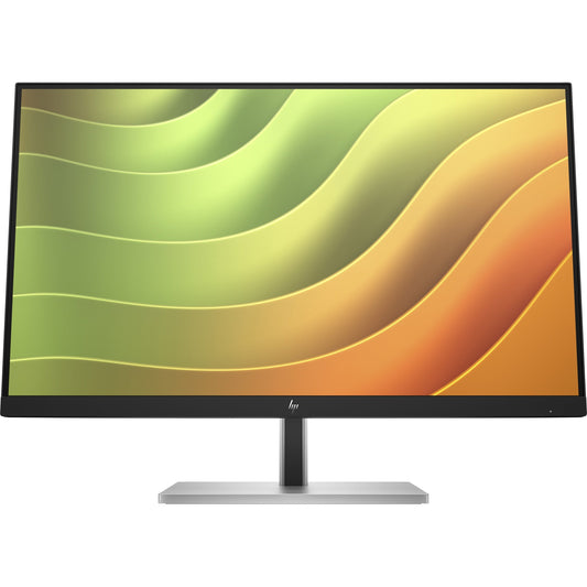 HP E24u G5 24" LCD Monitor, Full HD IPS Display, USB-C Hub 65W Charging, 75Hz, 4-Way Adjustable Stand, RJ-45, HDMI DisplayPort, 99% sRGB, Daisy Chain - Black Silver (1 Year Warranty)