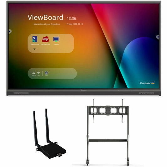 ViewSonic ViewBoard IFP8652-1C-E4 86" Interactive Collaboration Display, 4K UHD, 33-Point Touch, Android 9.0, WiFi, Bluetooth, Gigabit Ethernet, 32GB Storage - IFP8652-1C-E4 (3 Year Warranty)