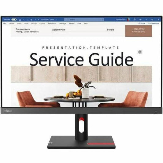 Lenovo ThinkVision S24i-30 LED Monitor, 23.8" Full HD IPS Display, 100Hz Refresh Rate, 4ms Response, Low Blue Light, Anti-Glare, HDMI/VGA, 99% sRGB, Raven Black - 63DEKAT3US (3 Year Warranty)