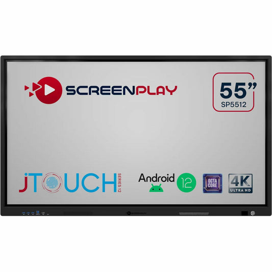 Maxnerva JTouch SP5512 55" 4K UHD Collaboration Display, Android 11, 40-Point Touch, 8GB RAM, 64GB Storage, WiFi 6, Bluetooth 5.0, 3 HDMI, 8 USB Ports (3 Year Warranty)