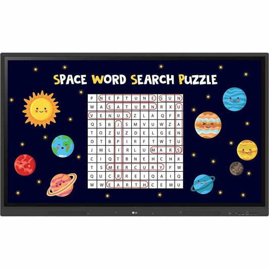 LG CreateBoard 86" 4K UHD Interactive Collaboration Display, Android 11, 32-Point Touch, Bluetooth 5.0, Built-in Speakers, Wireless Screen Share, USB-C - 86TR3DK-B (3 Year Warranty)