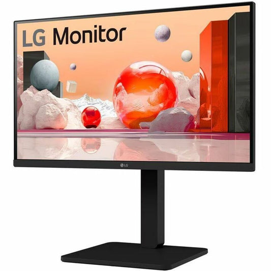 LG 24BA550-B 24" Full HD IPS LED Monitor, 1920x1080, 5ms Response, 178° Wide View, Height/Pivot/Tilt/Swivel, USB Hub, HDMI/DisplayPort/VGA, Flicker-Free, Office Use - 24BA550-B (1 Year Warranty)