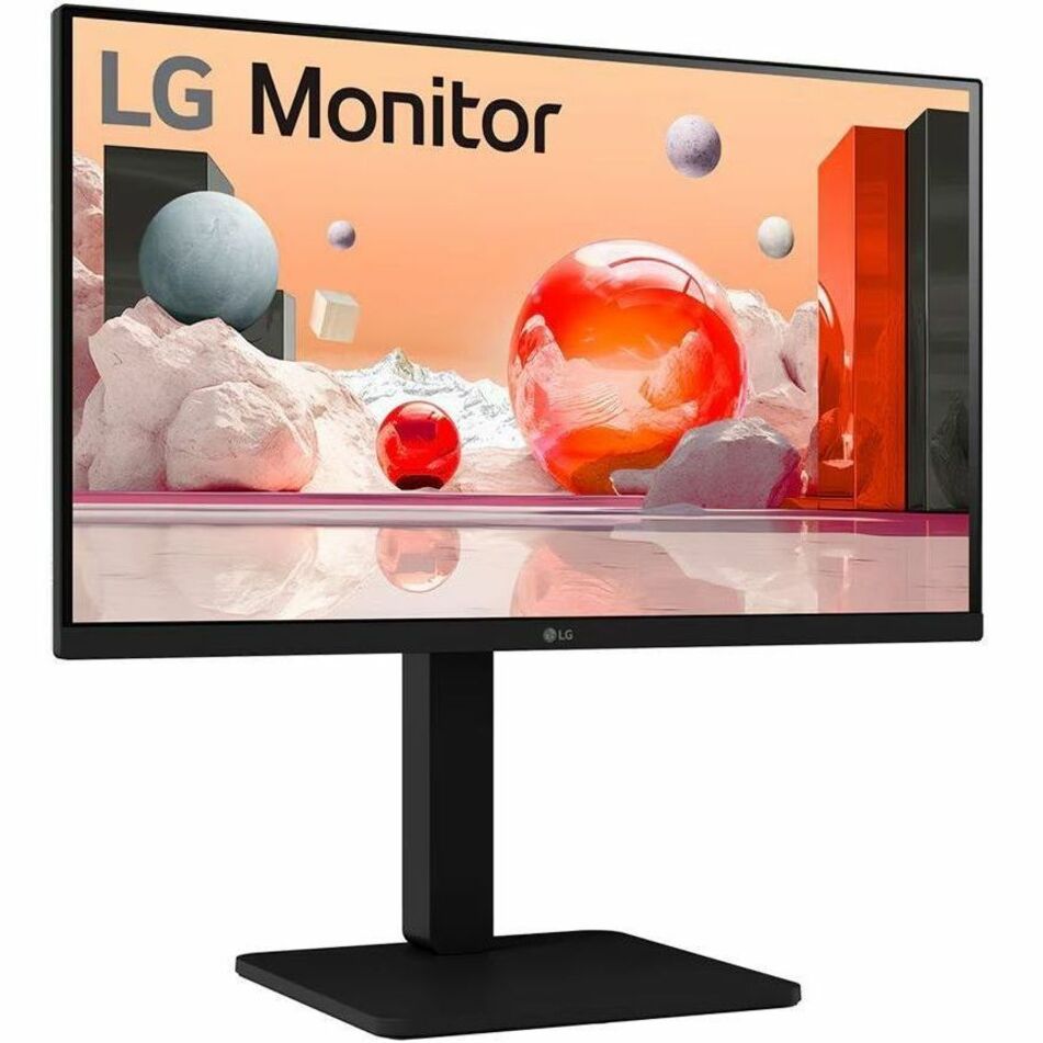 LG 24BA550-B 24" Full HD IPS LED Monitor, 1920x1080, 5ms Response, 178° Wide View, Height/Pivot/Tilt/Swivel, USB Hub, HDMI/DisplayPort/VGA, Flicker-Free, Office Use - 24BA550-B (1 Year Warranty)