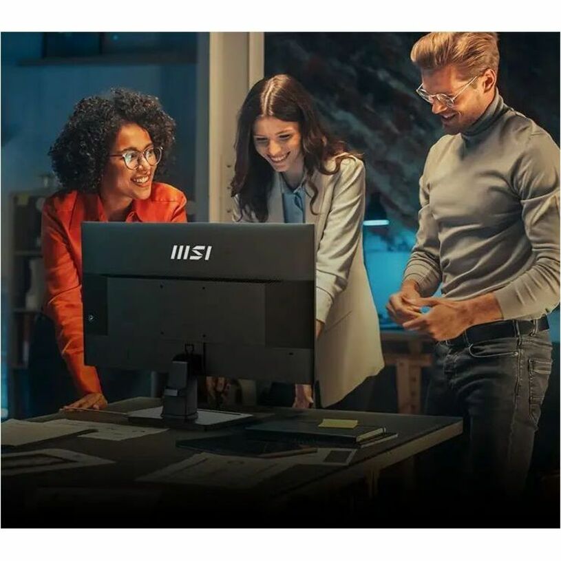 MSI PRO MP245G 24" IPS FHD Business Monitor, 100Hz, 1ms MPRT, Adaptive-Sync, Height/Tilt Adjustable, Built-in Speakers, VESA Mount, EPEAT Silver, HDMI/DisplayPort, Black - PROMP245G (1 Year Warranty)