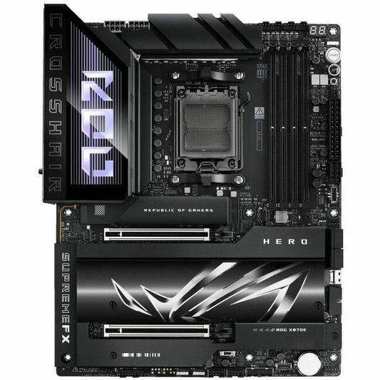 ASUS ROGCROSSHAIRX870EHERO AMD X870E Socket AM5 Gaming Desktop Motherboard