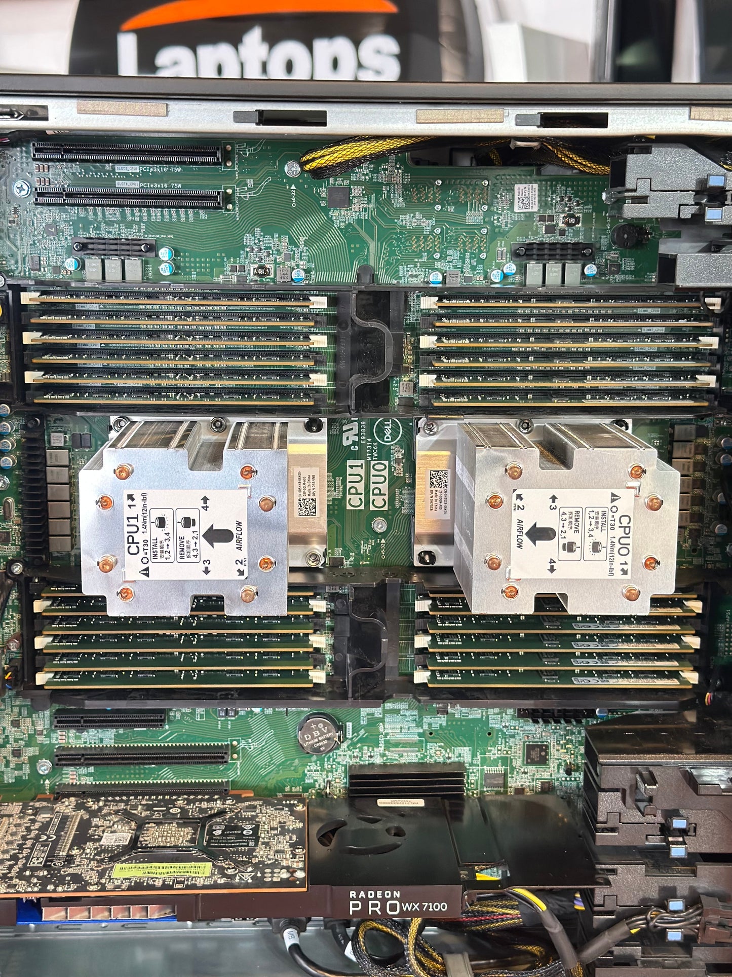 TOWER DELL PRECISION 7920 DUAL CPU XEON NEON GLOD X2 6142 192GB RAM VGA RADEON WX7100 DESKTOP