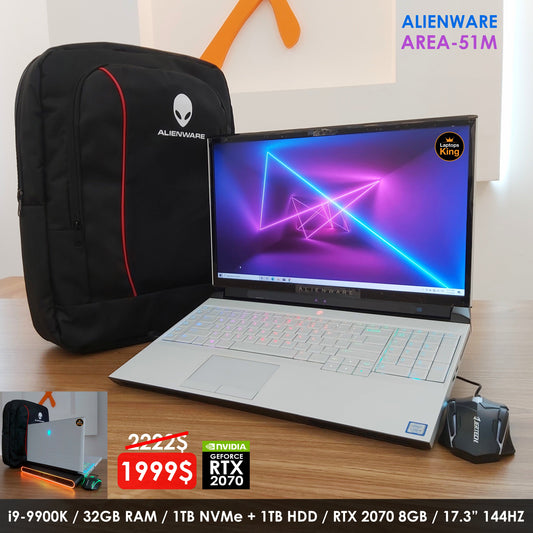 Alienware Area-51m i9-9900k RTX 2070 144hz Gaming Laptop (New Open Box)