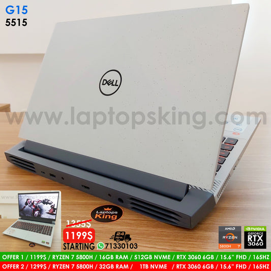 Dell G15 5515 Ryzen 7 5800h Rtx 3060 165hz Gaming Laptop Offers (New Open Box)