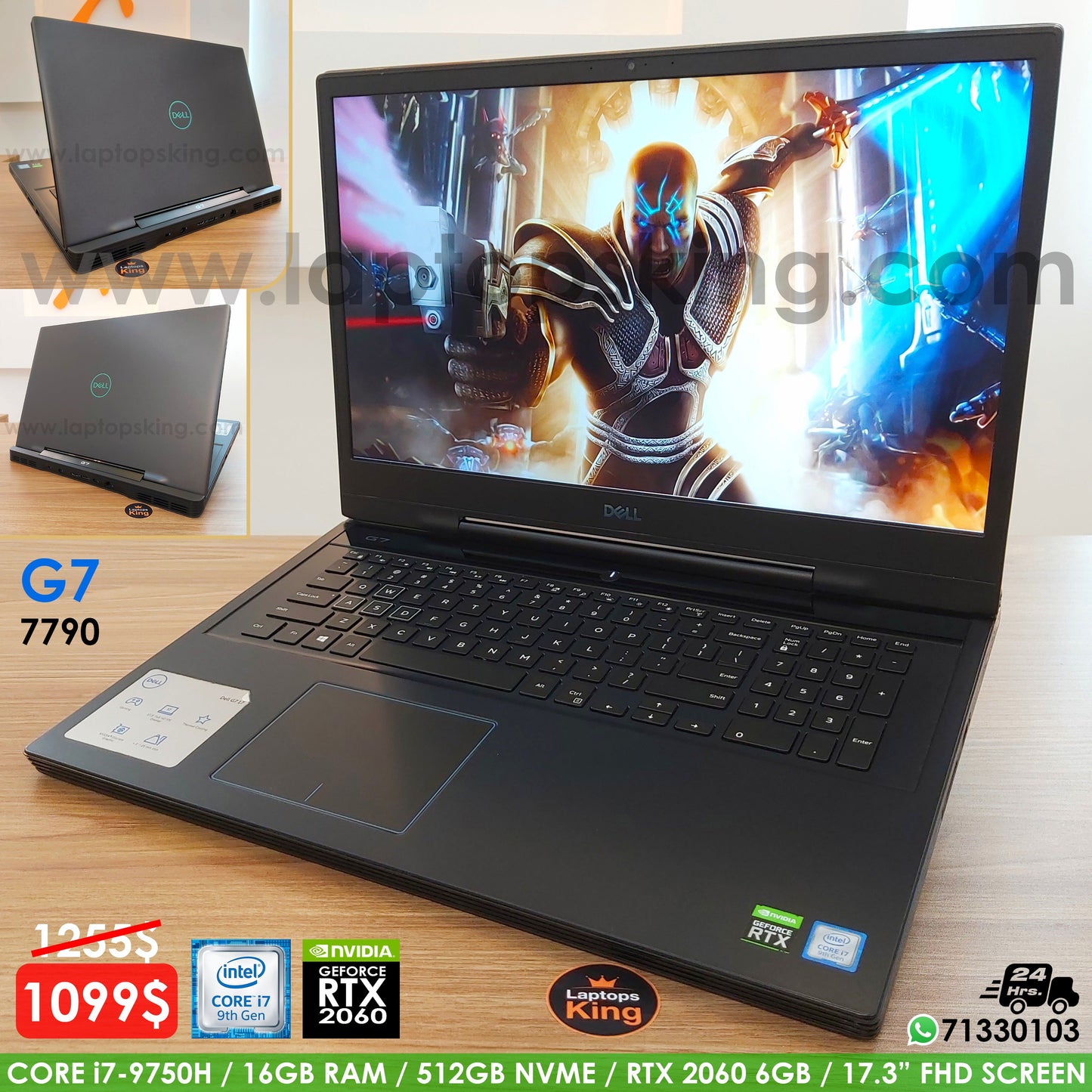 Dell G7 7790 i7-9750H RTX 2060 17.3" Gaming Laptop (Open Box)