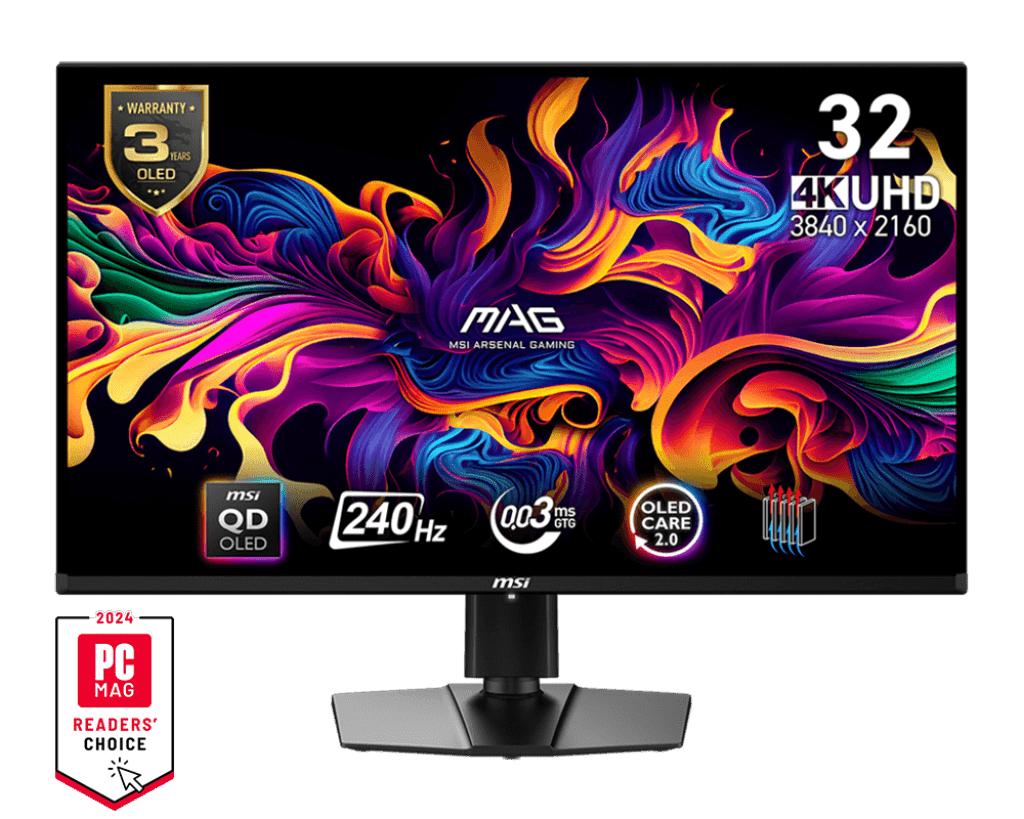 32" MSI MAG 321UPX QD-OLED Monitor
