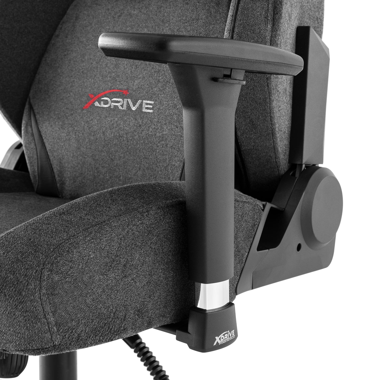 XDRIVE ANKA GREY FABRIC CHAIR (BRAND NEW)