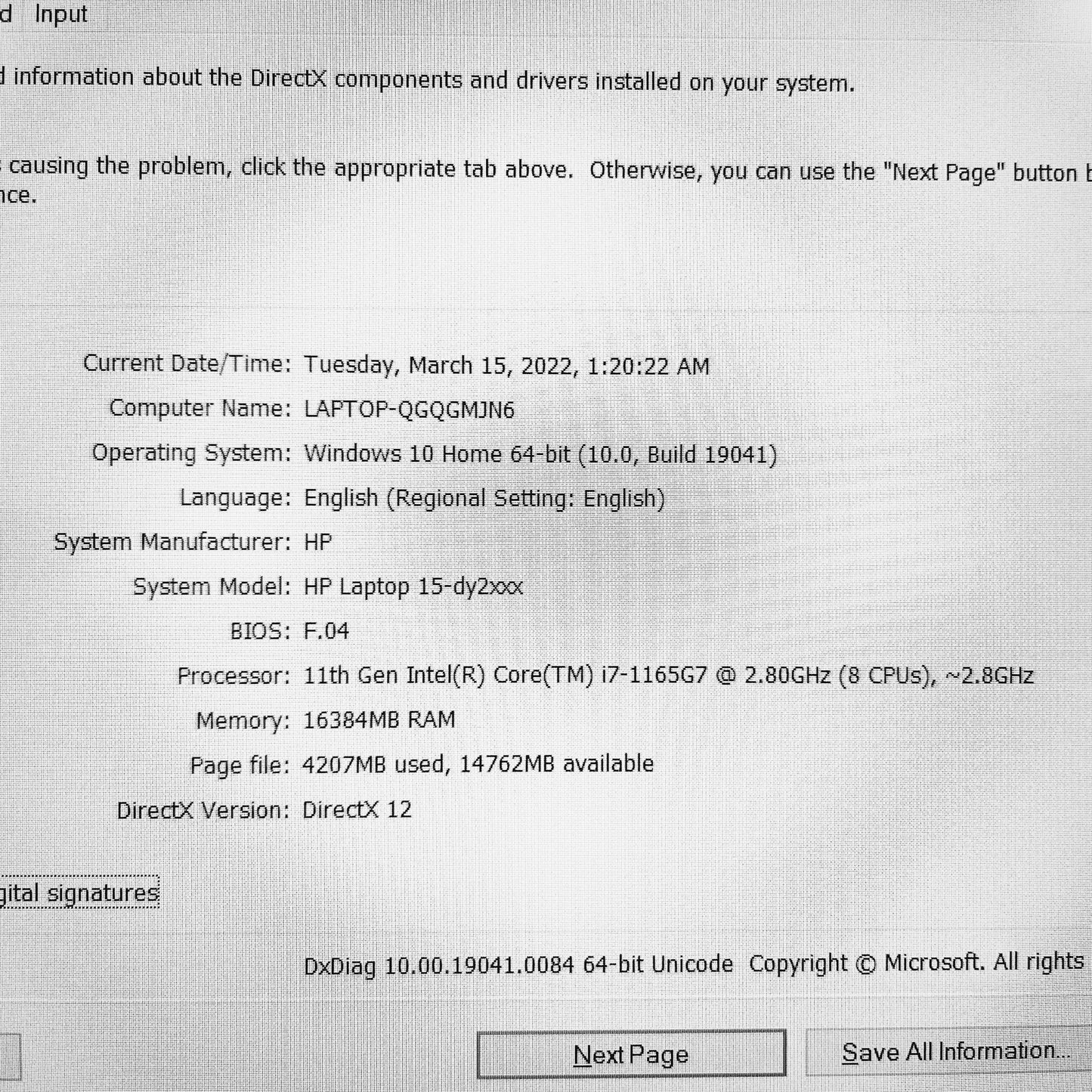 Hp 15-Dy2 Core i7-1165g7 Iris Xe Touch Laptop (Brand New)