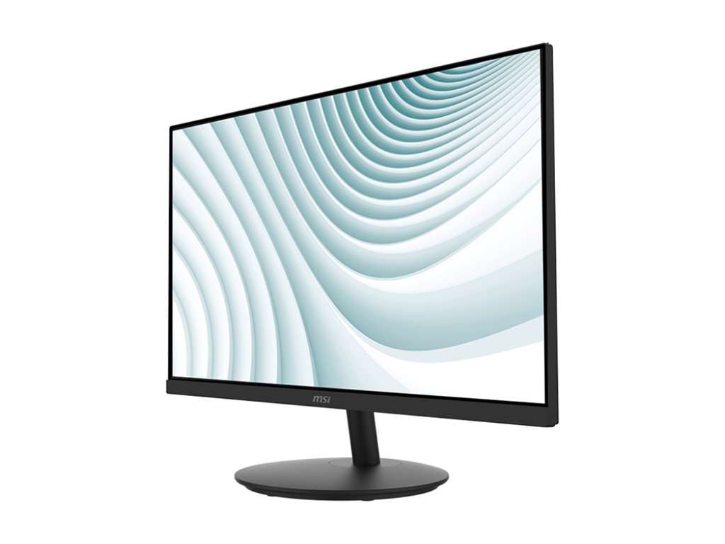 MSI Pro MP242A E2 24" LED Monitor, 120Hz FHD IPS Display, 1ms MPRT, HDR Ready, EyesErgo Technology, Adaptive Sync, Built-in Speakers, HDMI/DP/VGA, VESA Mount, Black - PROMP242AE2 (3 Year Warranty)