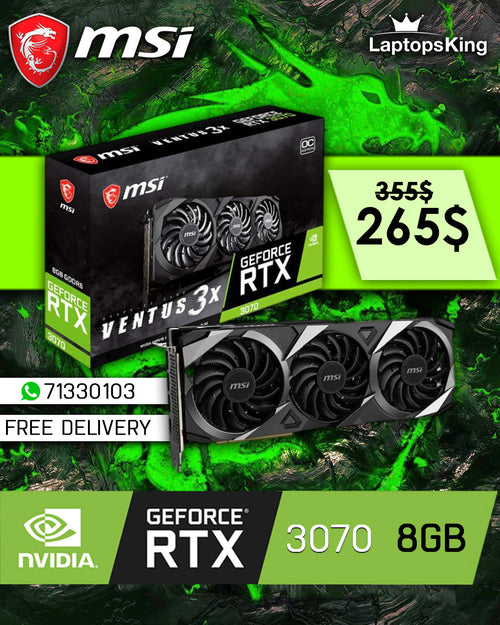 VGA MSI RTX 3070 VENTUS 3X 8GB (USED VERY CLEAN)