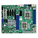 Supermicro X8DTL-I ICH10R IOH-24D Socket- Dual LGA1366 Quad Core XEON E-ATX Motherboard (No accessories included)