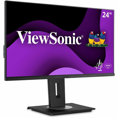 ViewSonic 24" (23.8" viewable) SuperClear IPS Full HD Monitor with Advanced Ergonomics,1920x1080 Resolution. (VG2455)