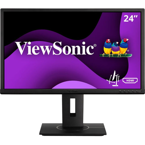 ViewSonic 24" LCD monitor, 1920x1080, HDMI, DP, VGA, USB-hub. (VG2440)