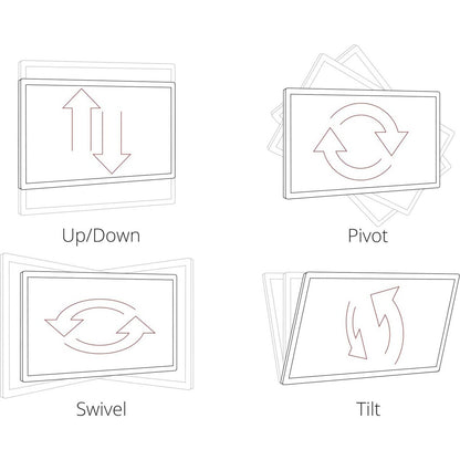 ViewSonic 24" LCD monitor, 1920x1080, HDMI, DP, VGA, USB-hub. (VG2440)