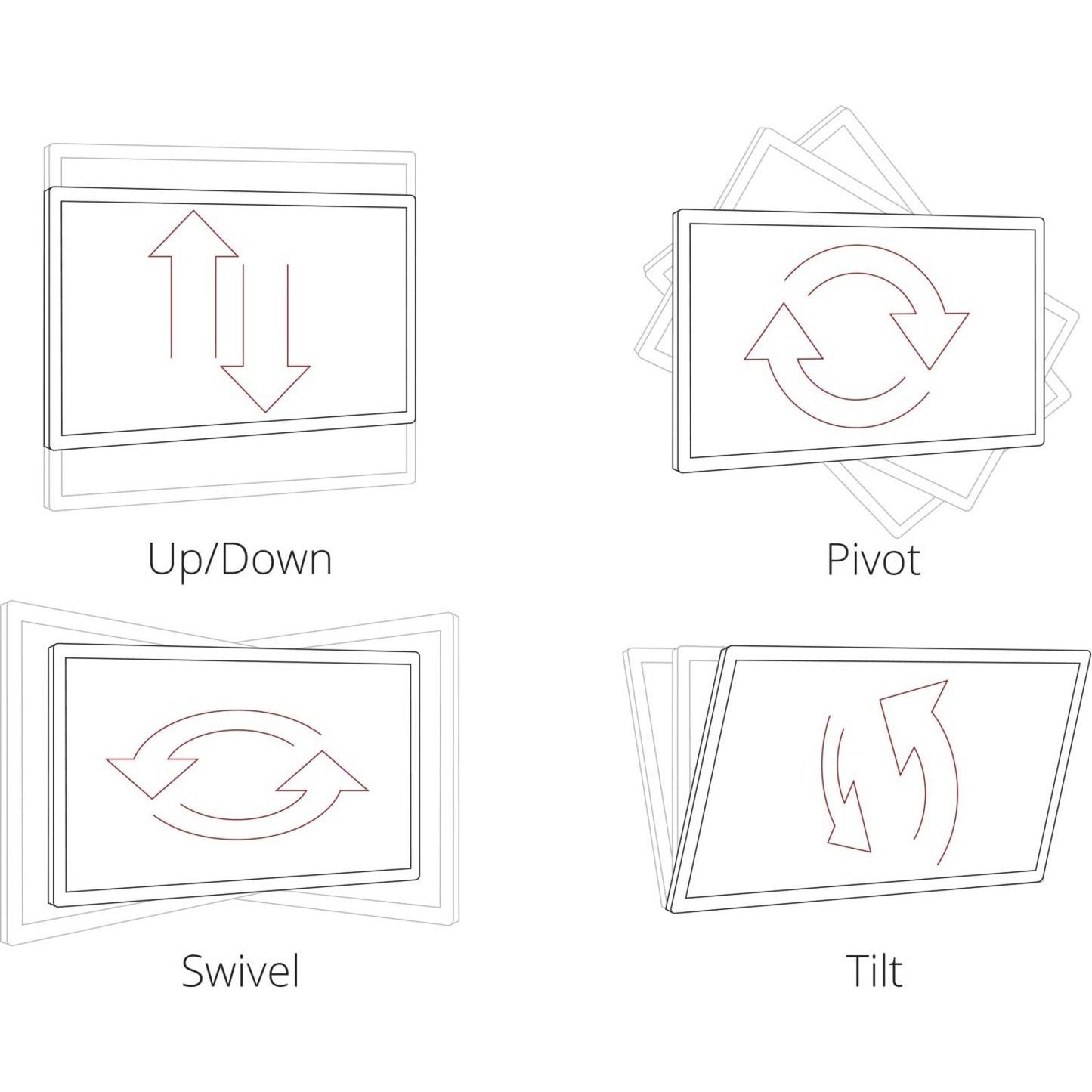 ViewSonic 24" LCD monitor, 1920x1080, HDMI, DP, VGA, USB-hub. (VG2440)