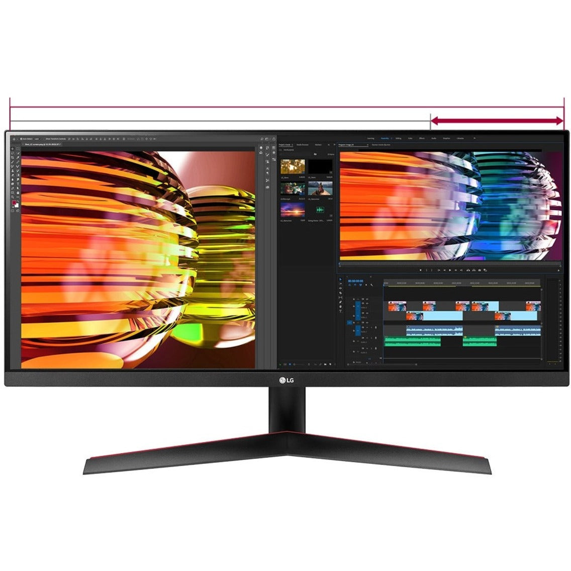 LG Ultrawide 29WP60G-B 29" Class UW-UXGA LCD Monitor - 21:9 - Black