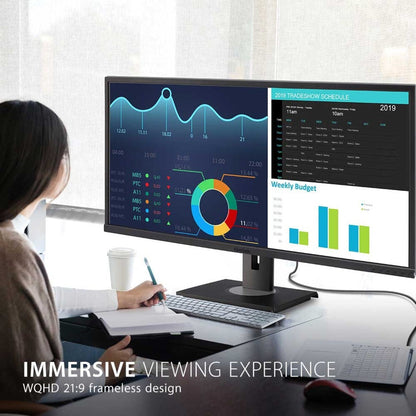 ViewSonic MN VG3456 34 Ultrawide Docking MN 3440x1440 USB-C (90W) Retail