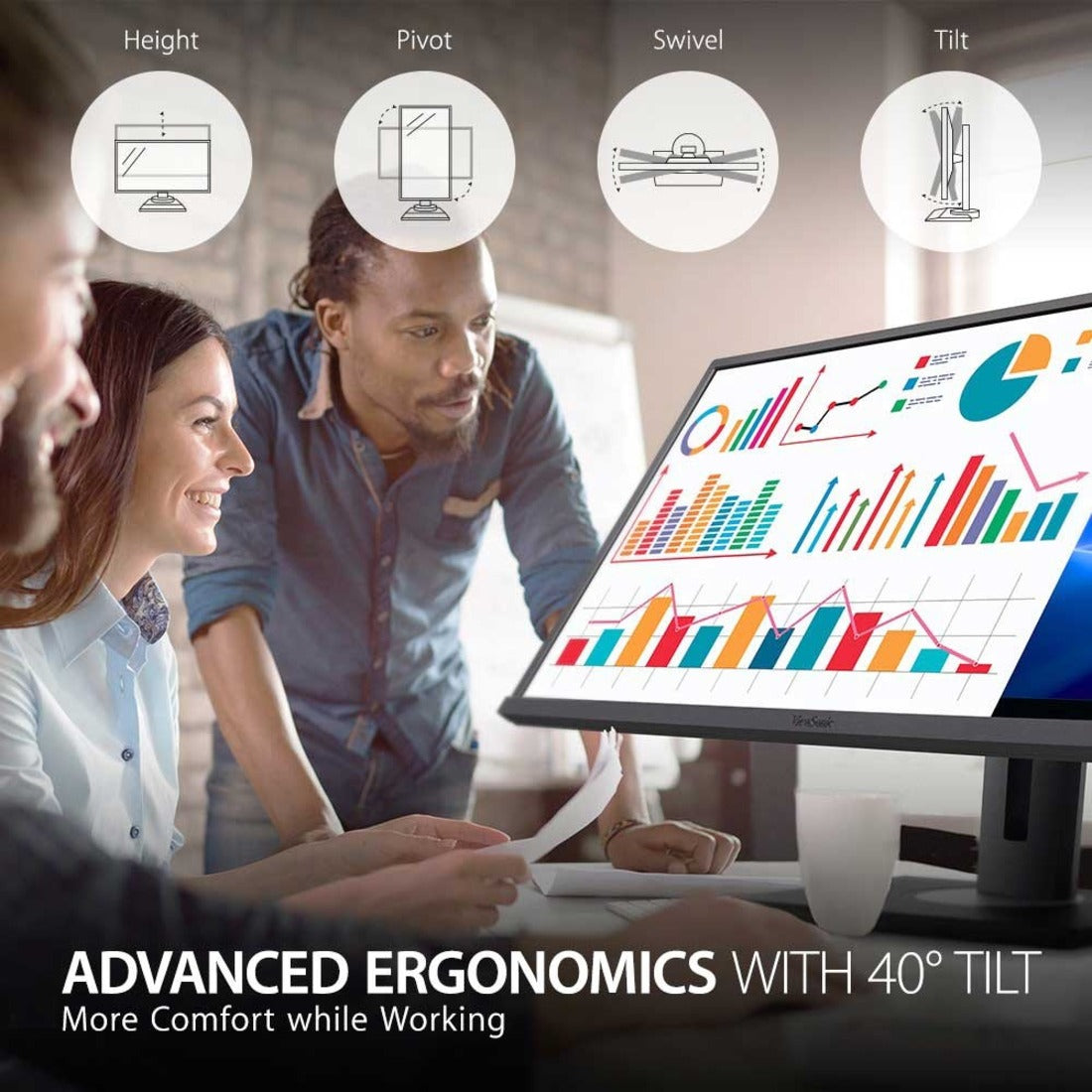 ViewSonic MN VG3456 34 Ultrawide Docking MN 3440x1440 USB-C (90W) Retail