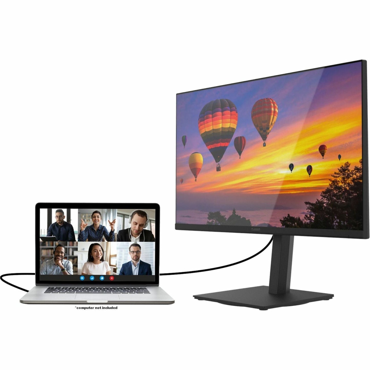 Planar PZN3210U 32" 4K UHD LED Monitor with USB-C Docking, IPS Display, 350 Nit, 1.07B Colors, Built-in KVM, Height/Tilt/Swivel Stand, RoHS Compliant - 998-2549-00 (3 Year Warranty)