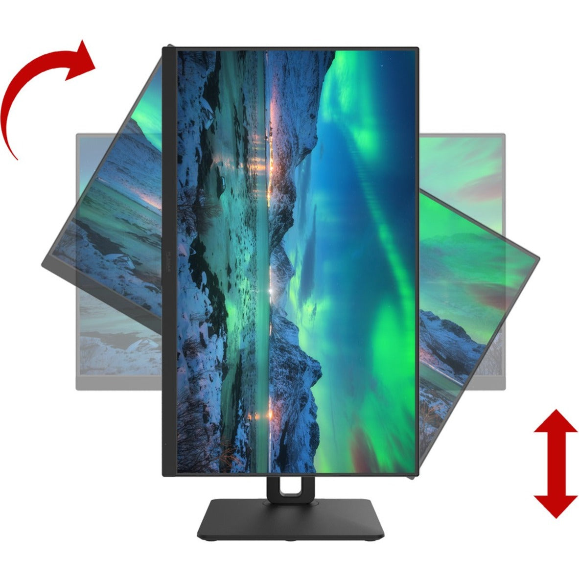 Planar PZD2410 24" Full HD IPS LCD Monitor, USB-C Docking, 75Hz, HDMI/DP, Built-in USB Hub, Height Adjustable Stand, Blue Light Reduction, Flicker-Free, Black - 998-2945-00 (3 Year Warranty)