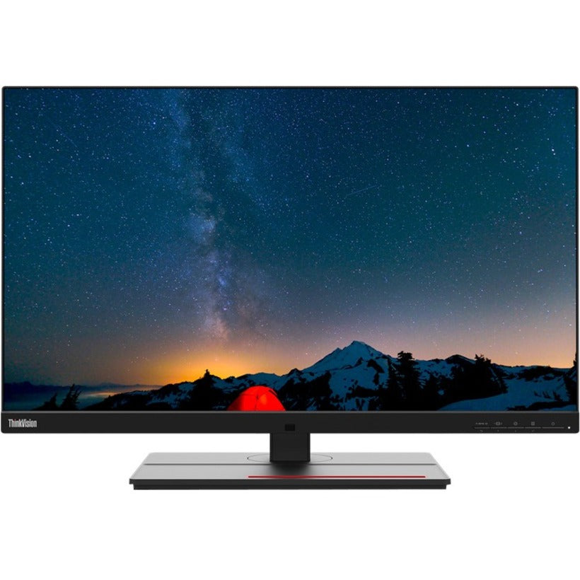 Lenovo ThinkVision P27u-20 27" 4K UHD Pro Monitor, Webcam, USB-C/Thunderbolt/HDMI, 100% sRGB, Adjustable VESA, Energy Star/EPEAT Gold (3-Year Limited Warranty)