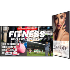 Planar URP65 65" 4K LCD Digital Signage Display, 3840x2160 Resolution, 500 Nit Brightness, HDMI/DisplayPort, TAA Compliant, ENERGY STAR - 998-2891-00 (3 Month Warranty)