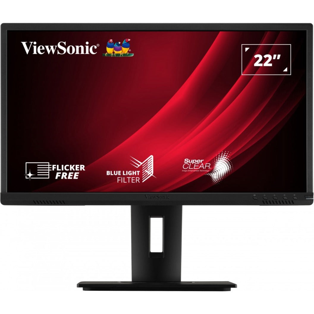 ViewSonic 22" 1080p Ergonomic 40-Degree Tilt Monitor with HDMI, DP, and VGA. (VG2240)