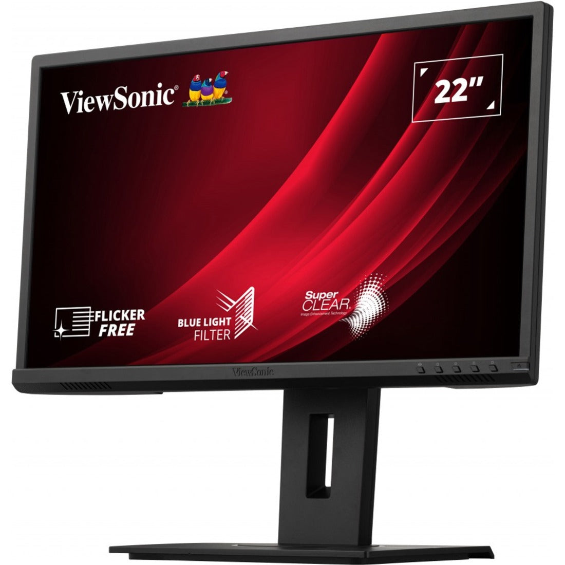 ViewSonic 22" 1080p Ergonomic 40-Degree Tilt Monitor with HDMI, DP, and VGA. (VG2240)