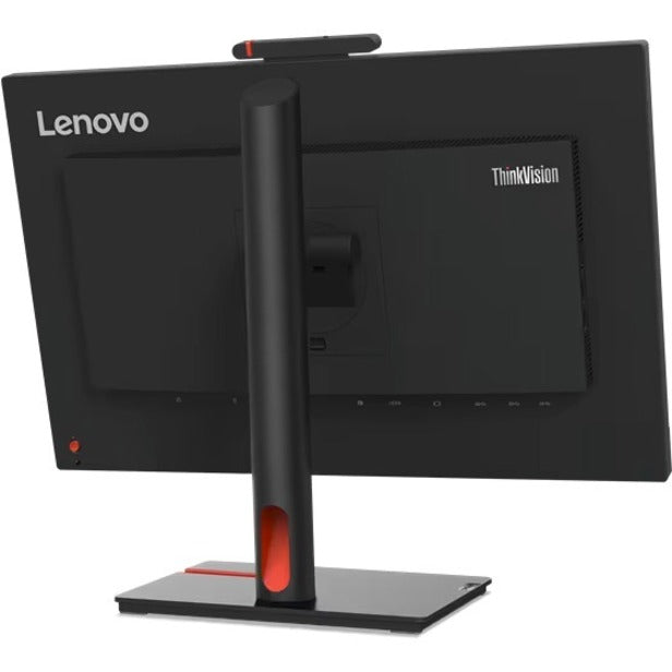 Lenovo ThinkVision T24v-30 23.8" Full HD LCD Monitor with Webcam, IPS, 99% sRGB, 75Hz, Built-in Speakers, 5 USB Ports, Height Adjustable Stand, Raven Black - 63D8MAR3US (3 Year Warranty)