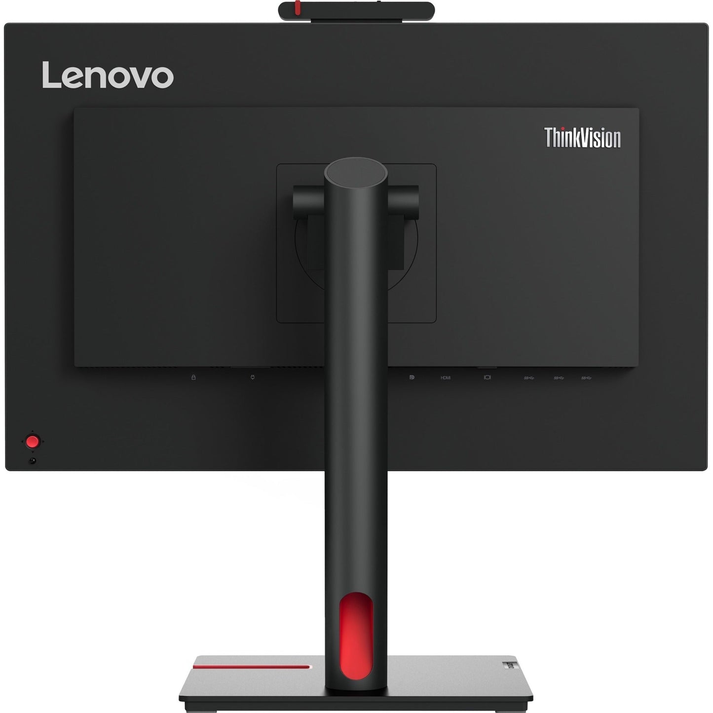 Lenovo ThinkVision T24v-30 23.8" Full HD LCD Monitor with Webcam, IPS, 99% sRGB, 75Hz, Built-in Speakers, 5 USB Ports, Height Adjustable Stand, Raven Black - 63D8MAR3US (3 Year Warranty)