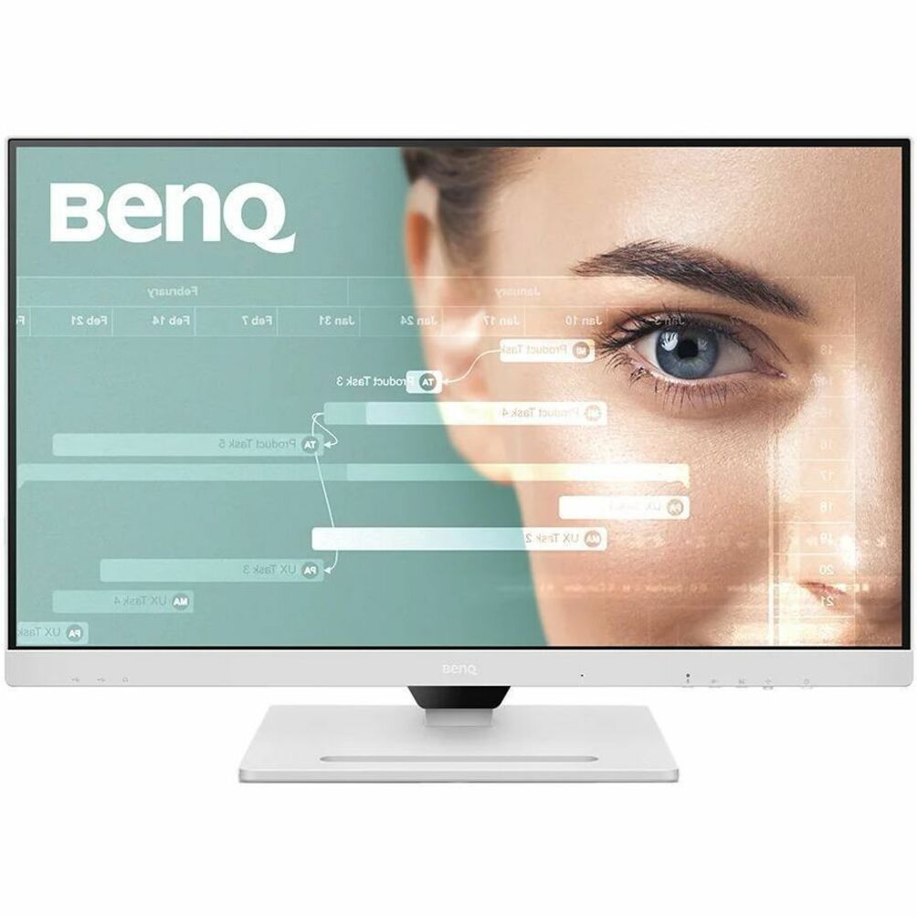 BenQ GW2790QT 27" 2K QHD LED Monitor, USB-C Ergonomic Eye-Care Display, 350 Nit IPS Panel, 99% sRGB, White, Built-in Speakers & Mic, Height Adjustable Stand - GW2790QT (1 Year Warranty)