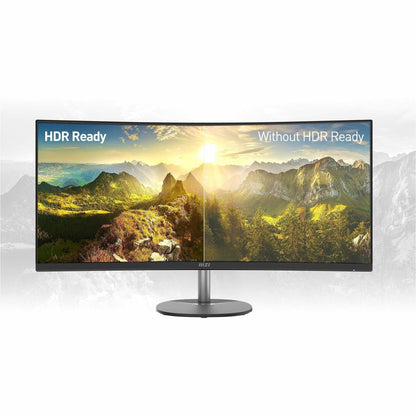 MSI Pro MP341CQ 34" UW-QHD LCD Monitor, 100Hz FreeSync, 1500R Curved, VA Panel, HDR Ready, Built-in Speakers, Anti-Flicker, Low Blue Light, Black - PROMP341CQ (3 Year Warranty)