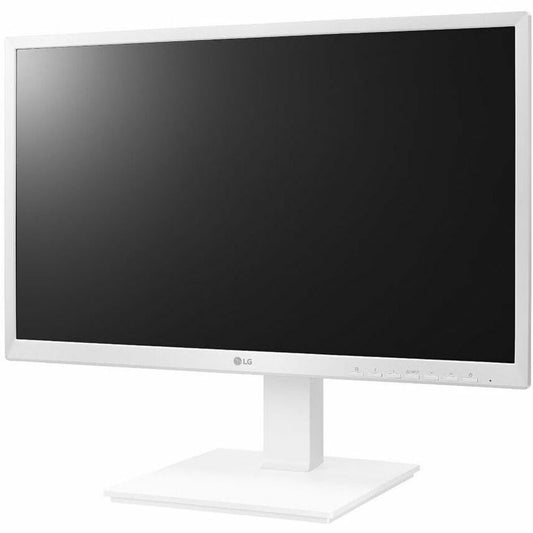 LG 24BK550Y-H 24" Full HD IPS LCD Monitor, Textured White, Height/Tilt/Pivot/Swivel Adjustable, Built-in Speakers, USB Hub (3 Year Warranty)