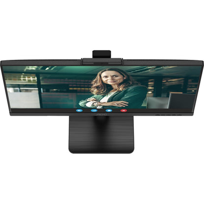 AOC Q27P3CW 27" WQHD IPS LCD Monitor with 5MP Webcam, USB-C 65W Power Delivery, Adaptive Sync, 75Hz, Built-in Speakers, Frameless Design, Textured Black - Q27P3CW (3 Year Warranty)