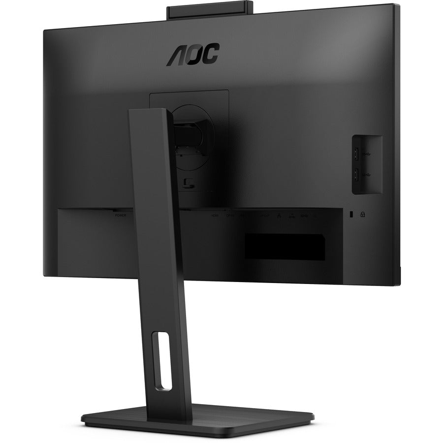 AOC Q27P3CW 27" WQHD IPS LCD Monitor with 5MP Webcam, USB-C 65W Power Delivery, Adaptive Sync, 75Hz, Built-in Speakers, Frameless Design, Textured Black - Q27P3CW (3 Year Warranty)