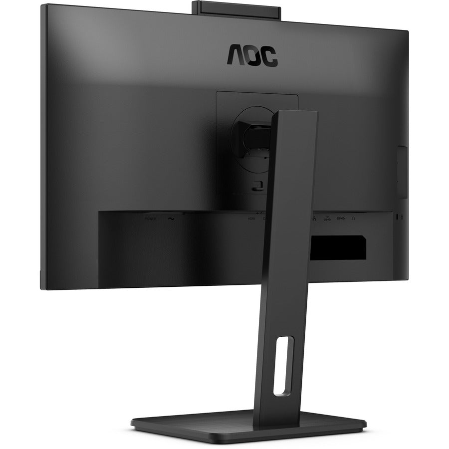 AOC Q27P3CW 27" WQHD IPS LCD Monitor with 5MP Webcam, USB-C 65W Power Delivery, Adaptive Sync, 75Hz, Built-in Speakers, Frameless Design, Textured Black - Q27P3CW (3 Year Warranty)