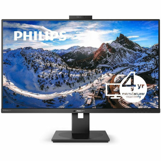Philips P-line 31.5" 4K UHD IPS Monitor with Built-in Webcam, USB-C Docking, RJ45, PowerSensor, Windows Hello, 350 Nit, 75Hz, HDMI/DP - 329P1H (4 Year Warranty)