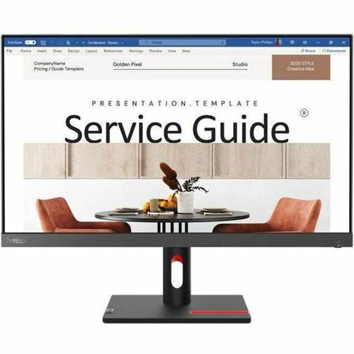 Lenovo ThinkVision S24i-30 LED Monitor, 23.8" Full HD IPS Display, 100Hz Refresh Rate, 4ms Response, Low Blue Light, Anti-Glare, HDMI/VGA, 99% sRGB, Raven Black - 63DEKAT3US (3 Year Warranty)