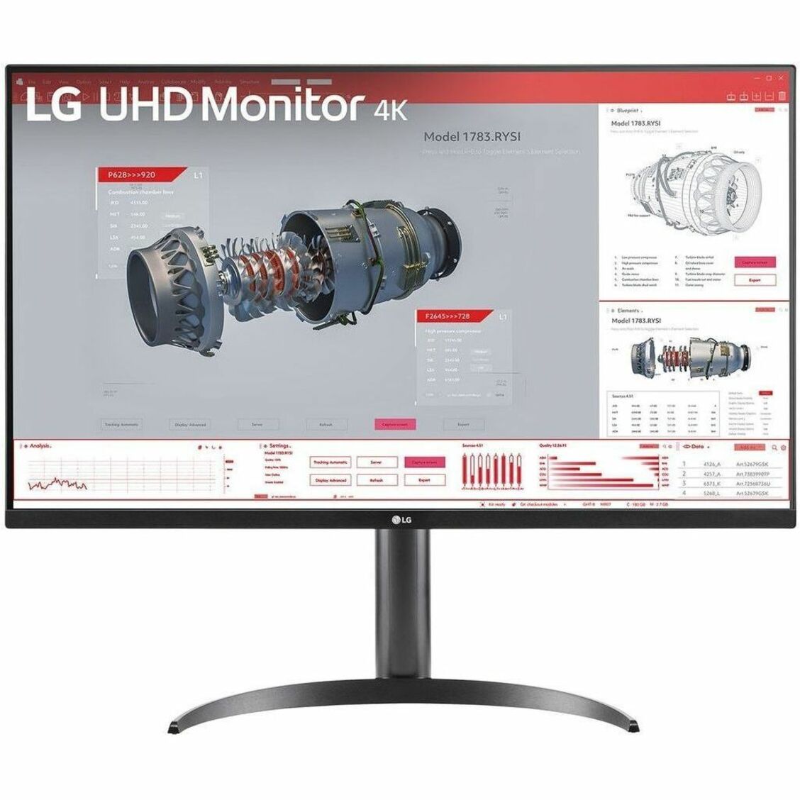 LG 32BR55U-B 32" 4K UHD LCD Monitor, HDR10, USB-C Hub, ErgoStand, VA Panel, 3840x2160, DisplayPort HDMI, Built-in Speakers, Height Adjustable (3 Year Warranty)