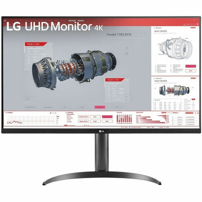 LG 32BR55U-B 32" 4K UHD LCD Monitor, HDR10, USB-C Hub, ErgoStand, VA Panel, 3840x2160, DisplayPort HDMI, Built-in Speakers, Height Adjustable (3 Year Warranty)
