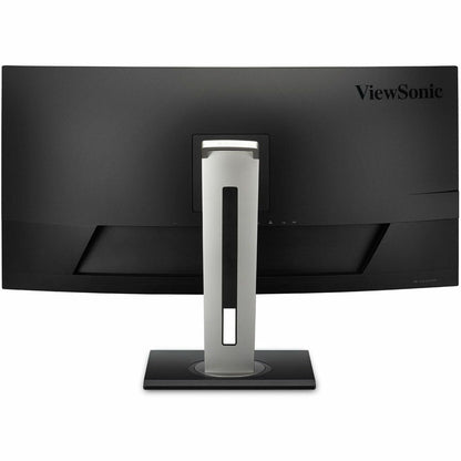 ViewSonic VG3456C 34" UWQHD Curved Docking Monitor, 100W USB-C, RJ45, 3440x1440, 21:9 Ultrawide, 400 Nit, Ergonomic Design, Built-in USB Hub, VESA Mount - VG3456C Black (3 Year Warranty)