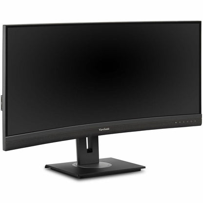 ViewSonic VG3456C 34" UWQHD Curved Docking Monitor, 100W USB-C, RJ45, 3440x1440, 21:9 Ultrawide, 400 Nit, Ergonomic Design, Built-in USB Hub, VESA Mount - VG3456C Black (3 Year Warranty)